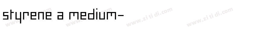 styrene a medium字体转换